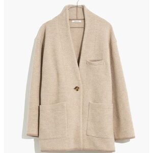 Madewell Taupe Herringbone Jacket